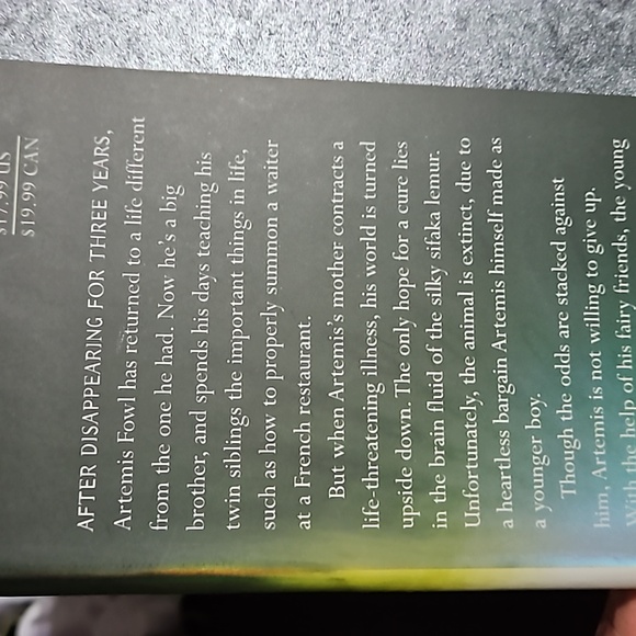 Eoin Colfer Artemis Fowl The Time Paradox Hardcover Book NWOT - Picture 8 of 8